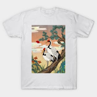 Minhwa: Pine Tree and Cranes C Type T-Shirt